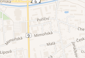 Krátká v obci Česká Lípa - mapa ulice