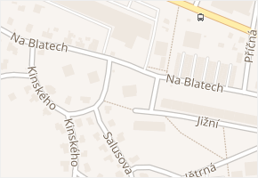 Na Blatech v obci Česká Lípa - mapa ulice