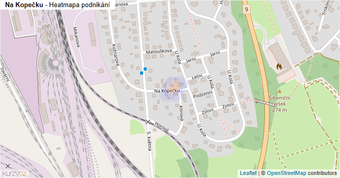 Na Kopečku - mapa podnikání