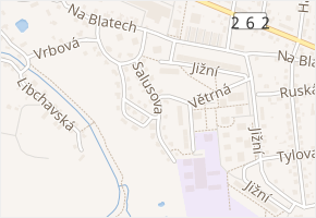 Salusova v obci Česká Lípa - mapa ulice