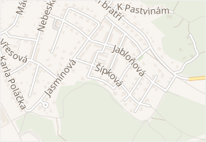 Šípková v obci Česká Lípa - mapa ulice