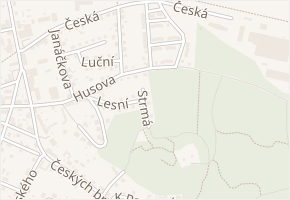 Strmá v obci Česká Lípa - mapa ulice