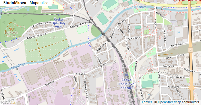 Studničkova - mapa ulice