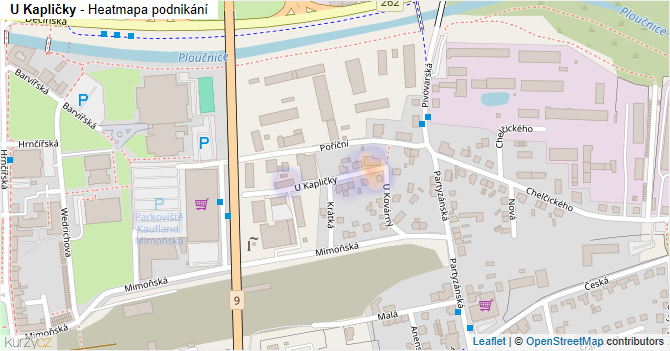 U Kapličky - mapa podnikání