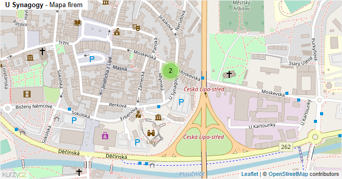U Synagogy - mapa firem