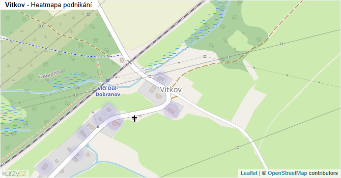 Vítkov - mapa podnikání
