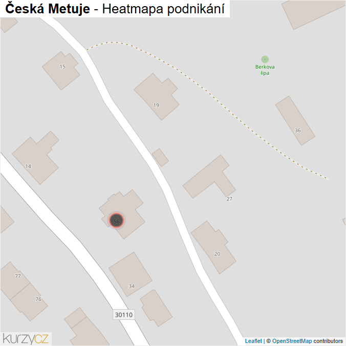 Mapa Česká Metuje - Firmy v obci.