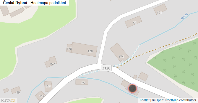 Česká Rybná - mapa podnikání