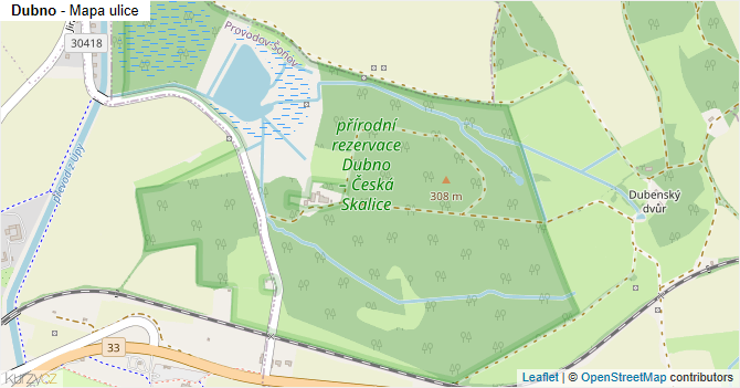Dubno - mapa ulice