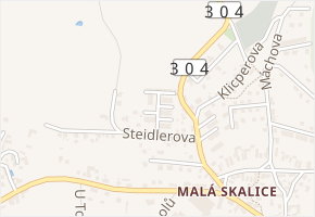 Hálkova v obci Česká Skalice - mapa ulice