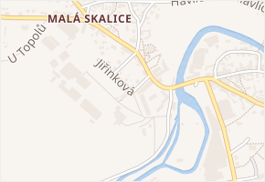 Jiřinková v obci Česká Skalice - mapa ulice