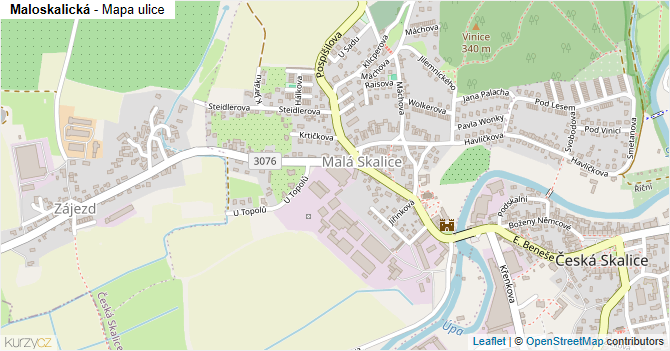 Maloskalická - mapa ulice