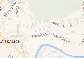 Pavla Wonky v obci Česká Skalice - mapa ulice