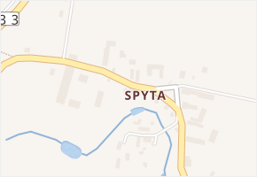 Spyta v obci Česká Skalice - mapa části obce