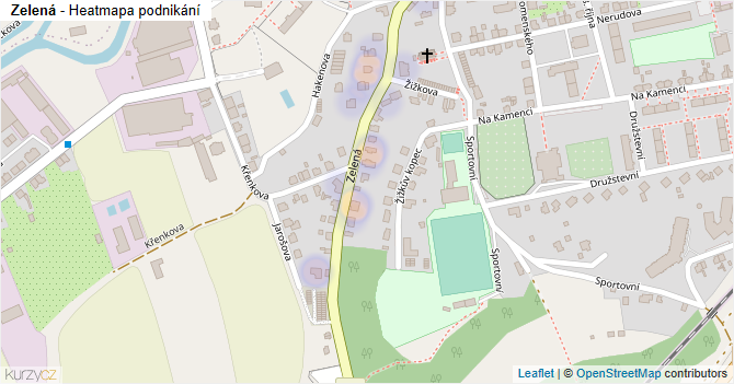 Zelená - mapa podnikání