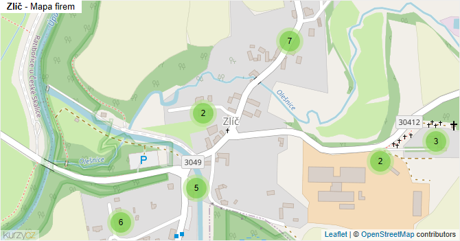 Zlíč - mapa firem