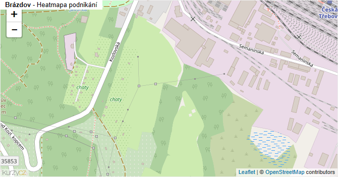 Brázdov - mapa podnikání