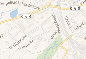 Čelakovského v obci Česká Třebová - mapa ulice