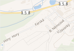Farská v obci Česká Třebová - mapa ulice