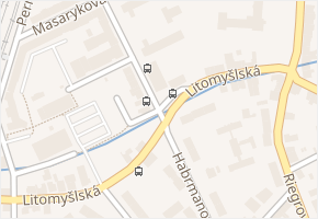 Habrmanova v obci Česká Třebová - mapa ulice