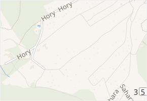 Hory v obci Česká Třebová - mapa ulice