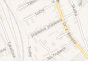 Jiráskova v obci Česká Třebová - mapa ulice