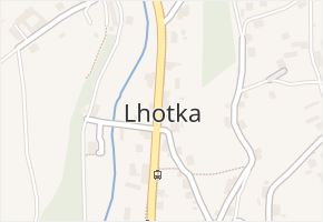 Lhotka v obci Česká Třebová - mapa části obce
