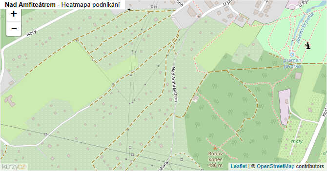 Nad Amfiteátrem - mapa podnikání