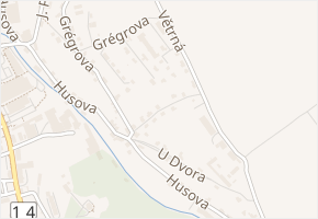 Pazouška v obci Česká Třebová - mapa ulice