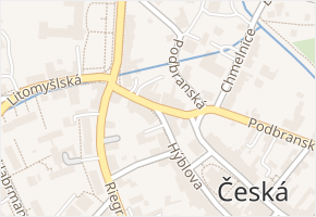 Podbranská v obci Česká Třebová - mapa ulice