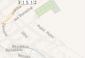 Polní v obci Česká Třebová - mapa ulice