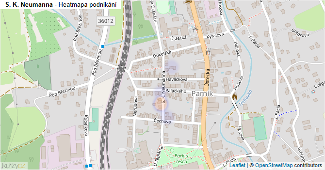 S. K. Neumanna - mapa podnikání