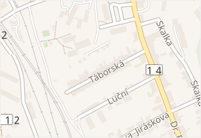 Táborská v obci Česká Třebová - mapa ulice