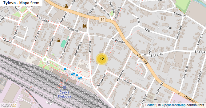 Tylova - mapa firem
