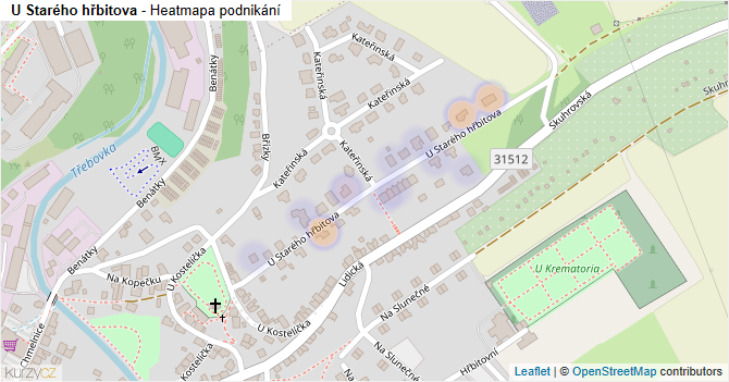 U Starého hřbitova - mapa podnikání