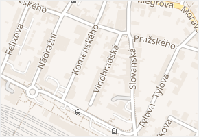 Vinohradská v obci Česká Třebová - mapa ulice