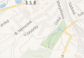 Zahradní v obci Česká Třebová - mapa ulice