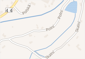 Polní v obci Česká Ves - mapa ulice