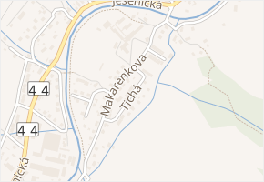 Tichá v obci Česká Ves - mapa ulice