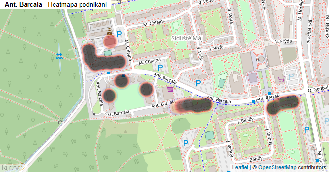 Ant. Barcala - mapa podnikání