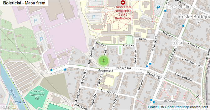 Boletická - mapa firem