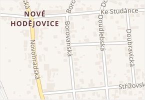 Borovanská v obci České Budějovice - mapa ulice