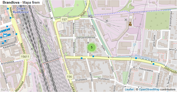 Brandlova - mapa firem