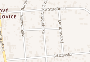 Doudlebská v obci České Budějovice - mapa ulice