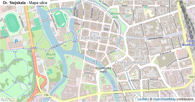 Dr. Stejskala - mapa ulice