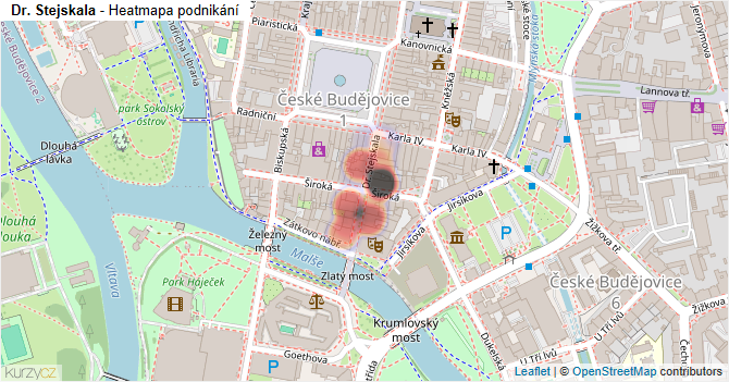 Dr. Stejskala - mapa podnikání