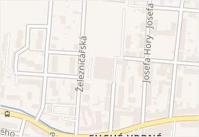 El. Krásnohorské v obci České Budějovice - mapa ulice