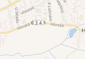 Hlinská v obci České Budějovice - mapa ulice