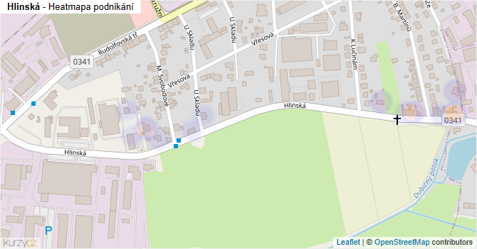 Hlinská - mapa podnikání