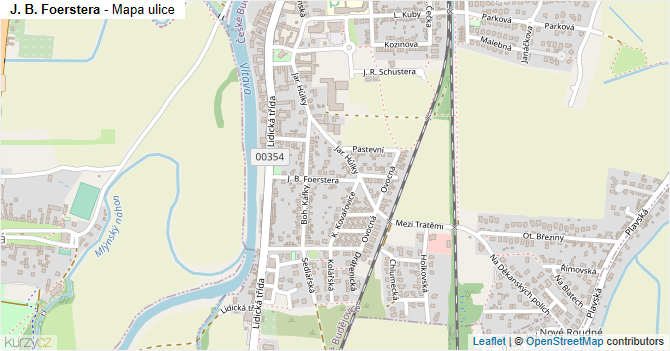J. B. Foerstera - mapa ulice